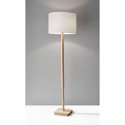 Ellis Floor Lamp Natural/Brown - Adesso -Northlight Store GUEST ea1a3447 1399 4766 bf3d da0e779a2436
