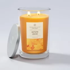 19oz Glass Jar Autumn Leaves Candle - Home Scents -Northlight Store GUEST eab197b9 7c18 476a 8a21 bae1031aff4b