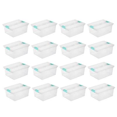 Sterilite Large Clear Plastic Stackable Storage Container Bin Box Tote With Clear Latching Lid Organizing Solution For Home & Classroom 11 Sterilite Large Clear Plastic Stackable Storage Container Bin Box Tote With Clear Latching Lid Organizing Solution For Home & Classroom - Image 9