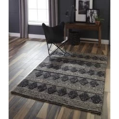 Andes Geometric Accent Rug Black - Momeni -Northlight Store GUEST ebd32dbb fe7a 4bd4 b128 177dc29fb03a