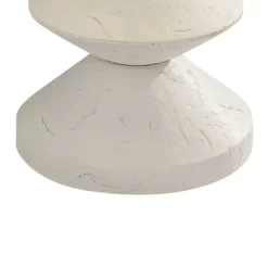 360 Lighting Modern Table Lamps 24 1/2" High Set Of 2 White Sculpture Fabric Cone Shade For Bedroom Living Room House Home Bedside Nightstand Office -Northlight Store GUEST ebe69f9e 4681 49d4 bfa8 976fb99da4a3