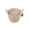 Set Of 3 Natural Corn Husk Decorative Storage Baskets With Hand Tied Pom Poms - Foreside Home & Garden -Northlight Store GUEST ec43b676 374e 49e0 bd0f 5a8562e59ff9