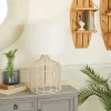 Coastal Rattan Table Lamp With Drum Shade Beige - Olivia & May -Northlight Store GUEST ecd5dd3b b6bd 472a 8330 c81ff9580a1f