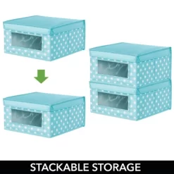 MDesign Soft Fabric Child/Kid Storage Organizer Box - 2 Pack -Northlight Store GUEST eceed451 2f85 4be3 a524 f7d6a87cc69f