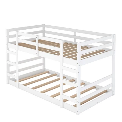 Twin Over Twin Bunk Bed With Ladder-ModernLuxe 7 Twin Over Twin Bunk Bed With Ladder-ModernLuxe - Image 5