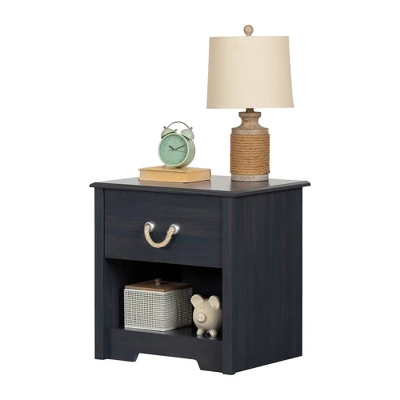 Navali 1-Drawer Nightstand Blueberry - South Shore 4 Navali 1-Drawer Nightstand Blueberry - South Shore - Image 2