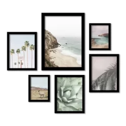 (Set Of 6) Framed Prints Gallery Wall Art Set California Coast By Sisi And Seb - Americanflat