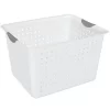 Sterilite Ultra Storage Basket With Handles For At Home Or Classroom Organization, In Size Deep (6 Pack) And Medium (12 Pack), White -Northlight Store GUEST ef0f9626 8325 4b93 888d 5d092a336272