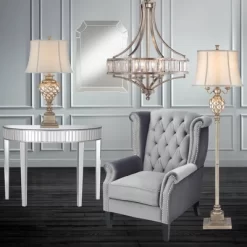 Vienna Full Spectrum Soft Silver Chandelier 24" Wide Crystal Glass 4-Light Fixture For Dining Room House Kitchen Bedroom 17 Vienna Full Spectrum Soft Silver Chandelier 24" Wide Crystal Glass 4-Light Fixture For Dining Room House Kitchen Bedroom -Northlight Store GUEST ef9a4103 2b72 4b83 97e3 f98ae76085f6