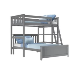 Max & Lily L-Shaped Twin Over Full Bunk Bed With Bookcase -Northlight Store GUEST efe2010b 31d5 400f bab7 b7e079562607
