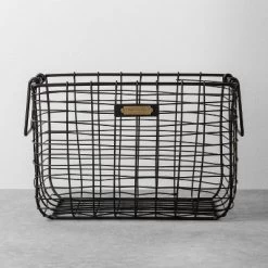 Wire Storage Basket Black - Hearth & Hand™ With Magnolia -Northlight Store GUEST efe86eae 04b3 4a40 b0c6 ffcdb651f04d