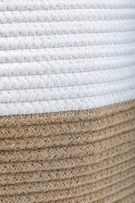 Midlee Rope & Jute Bottom Toy Basket 4 Midlee Rope & Jute Bottom Toy Basket - Image 2