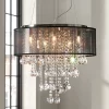 Possini Euro Design Bretton Brushed Nickel Chandelier 22" Wide Modern Clear Glass Crystal Black Sheer Shade 12-Light Fixture For Dining Room Kitchen -Northlight Store GUEST f10ebe23 8f93 4f29 982e f1c0438fd2c5