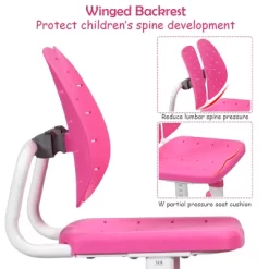 Costway Children Desk Chair Set Adjustable Study Table Drawer Winged Backrest Chair -Northlight Store GUEST f2600da4 4eb3 4c96 96bb 8712c40425d1