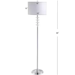 60.5" Crystal/Metal Mia Floor Lamp (Includes LED Light Bulb) Clear - JONATHAN Y -Northlight Store GUEST f274e2bc 9e82 4cd2 8142 c89cbc4369c9