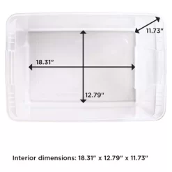 Homz 56 Quart Snaplock Clear Plastic Storage Tote Container Bin With Secure Lid And Handles For Home And Office Organization (4 Pack) -Northlight Store GUEST f28923d8 74b1 440f a509 635f41c19cc6