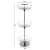 Hastings Home Revolving Shoe Tree Organizer Rack With Three Tiers - 10.75" X 10.75" X 30.5", Chrome -Northlight Store GUEST f33f15c1 aba4 4f7f acdf b9fe243a9135