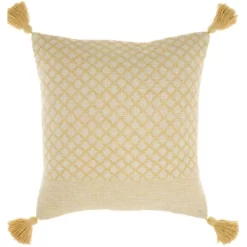 18"x18" Life Styles Lattice With Tassels Square Throw Pillow - Mina Victory 17 18"x18" Life Styles Lattice With Tassels Square Throw Pillow - Mina Victory -Northlight Store GUEST f37339fc 54d7 4ae9 8b17 b8ac66100bdd