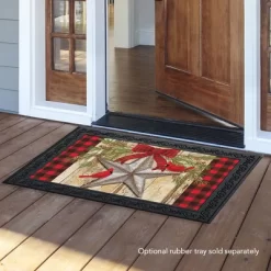 Briarwood Lane Festive Barnstar Winter Doormat Primitive Cardinal -Northlight Store GUEST f3d288d1 c068 4232 9e0c 2c8f121ba856