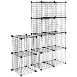 Costway 12 Cube Grid Wire Organizer Wardrobe Shelves Bookcase DIY -Northlight Store GUEST f4c15eb4 b25e 46d4 83b8 58b3418085e9