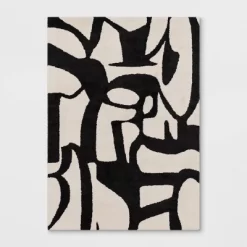 Abstract Inkblot Rug Black/White - Threshold™ 9 Abstract Inkblot Rug Black/White - Threshold™ -Northlight Store GUEST f515f58c 4fc4 473d 8b9e f1ee81b22a0b