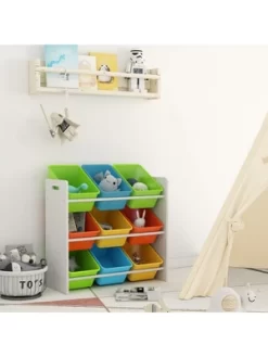 Year Color White Toy Cubes Storage Organizer For Kids, Classroom, Playroom, Daycare, Nursery With 9 Colorful Storage Bins 10 Year Color White Toy Cubes Storage Organizer For Kids, Classroom, Playroom, Daycare, Nursery With 9 Colorful Storage Bins -Northlight Store GUEST f608d5a7 0044 475b a416 452c8b89f8fd