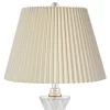Regency Hill Luca Modern Table Lamps 25 1/2" High Set Of 2 Twisted Glass With USB Charging Port Ivory Pleat Drum Shade For Bedroom Living Room Desk -Northlight Store GUEST f8caea02 da86 4687 a674 1422a8ba3c78