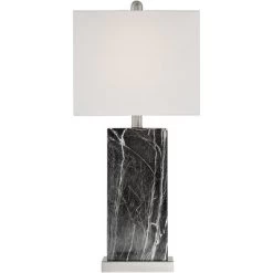 360 Lighting Connie Modern Table Lamps Set Of 2 With White Marble Riser 25" High Black Faux Marble USB Charging Port White Rectangular Shade For Desk 11 360 Lighting Connie Modern Table Lamps Set Of 2 With White Marble Riser 25" High Black Faux Marble USB Charging Port White Rectangular Shade For Desk -Northlight Store GUEST f8f54766 e697 4cb5 8e7c b9b55bfc3312