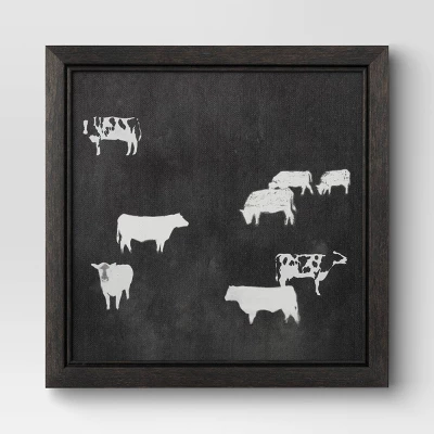 (Set Of 2) 12" X 12" Cow Collection II Framed Wall Canvases - Threshold™ 4 (Set Of 2) 12" X 12" Cow Collection II Framed Wall Canvases - Threshold™ - Image 2