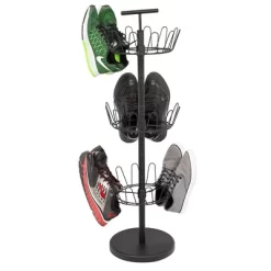 BirdRock Home Internet's Best 3-Tier Metal Shoe Tree (18 Pair) - Black Finish -Northlight Store GUEST fa3d00c6 be9c 482e ae6e 4cc06b894c77