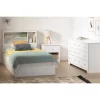 Twin Vito Bookcase Headboard Pure White - South Shore -Northlight Store GUEST fa498204 5d7e 4154 8ea3 cc73cc47ff17