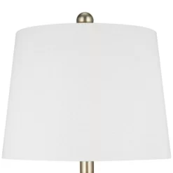 24" Faux Wood Table Lamp Silver - Cresswell Lighting -Northlight Store GUEST fa92420d 550e 46d5 9153 72ea58829be8