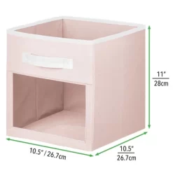 MDesign Kids Fabric Closet Storage Organizer Cube Bin Box -Northlight Store GUEST fb74b2aa 05dc 4e91 805e b3d9a1e31827