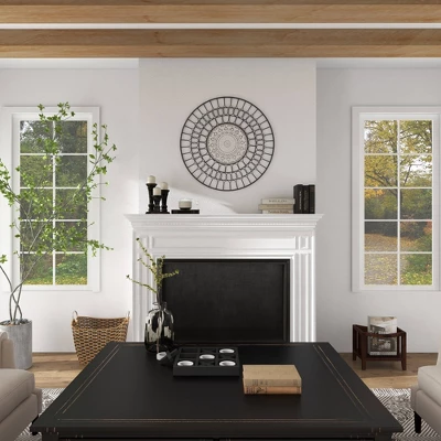 Metal Abstract Carved Design Wall Decor Black - Olivia & May 13 Metal Abstract Carved Design Wall Decor Black - Olivia & May - Image 11