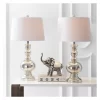 28.5" Genie Glass Table Lamp Set Of 2 Silver (Includes LED Light Bulb) - JONATHAN Y -Northlight Store GUEST fd5d7717 61de 4241 853d ca0e8266627c