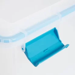 Sterilite 32 Quart Stackable Clear Plastic Storage Tote Container With Blue Gasket Latching Lid For Home And Office Organization, Clear -Northlight Store GUEST febc9acc 4c17 4452 955d 298b31535020