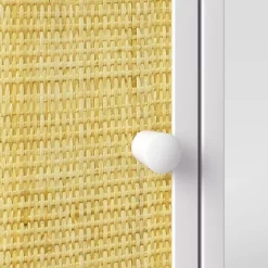 Rattan And Wood Bedside Kids' Table White - Pillowfort™ -Northlight Store GUEST fef8c302 87e3 4bef 800c 076600a0acbf