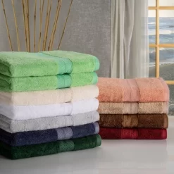 Plush And Absorbent Rayon From Bamboo And Cotton 2-Piece 30" X 54" Bath Towel Set By Blue Nile Mills -Northlight Store GUEST ff260b80 f184 43ab b5fc 141162893cdb