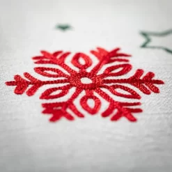 20"H Sullivans Color Snowflake Pillow; White