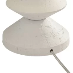 360 Lighting Modern Table Lamps 24 1/2" High Set Of 2 White Sculpture Fabric Cone Shade For Bedroom Living Room House Home Bedside Nightstand Office -Northlight Store GUEST ffbd9319 2e83 4110 bc68 f6c7c9459da3