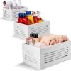 Creative Scents Wooden Storage White Bins - Set Of 3 (Small, Medium, Large) -Northlight Store GUEST ffd5c45a 68d6 46d5 9b65 bf23bb9249b1